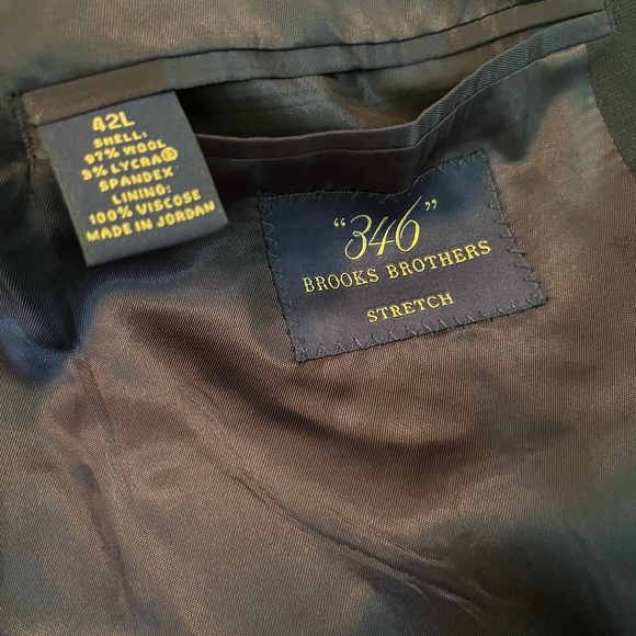 Brooks Brothers “346” Stretch 42L Blazer 97% wool - Picture 10 of 11